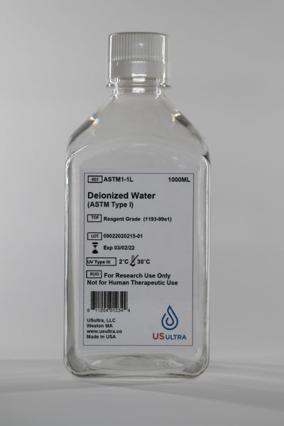 Non-consumable Lab Water ASTM Type I Deionized Water – 1 Gallon, Ultra ...
