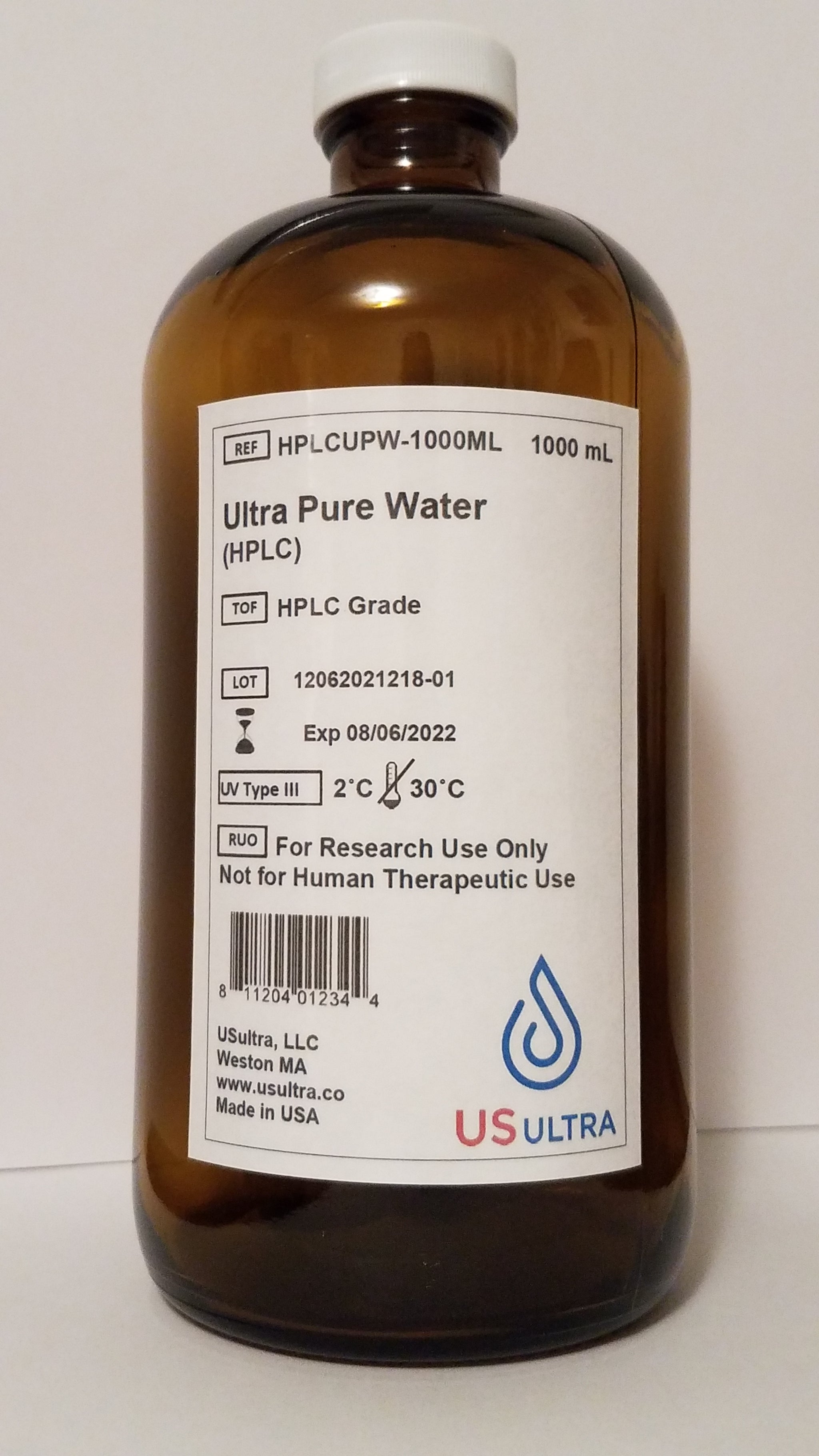 HPLC Water - 1 Liter | USultra.co